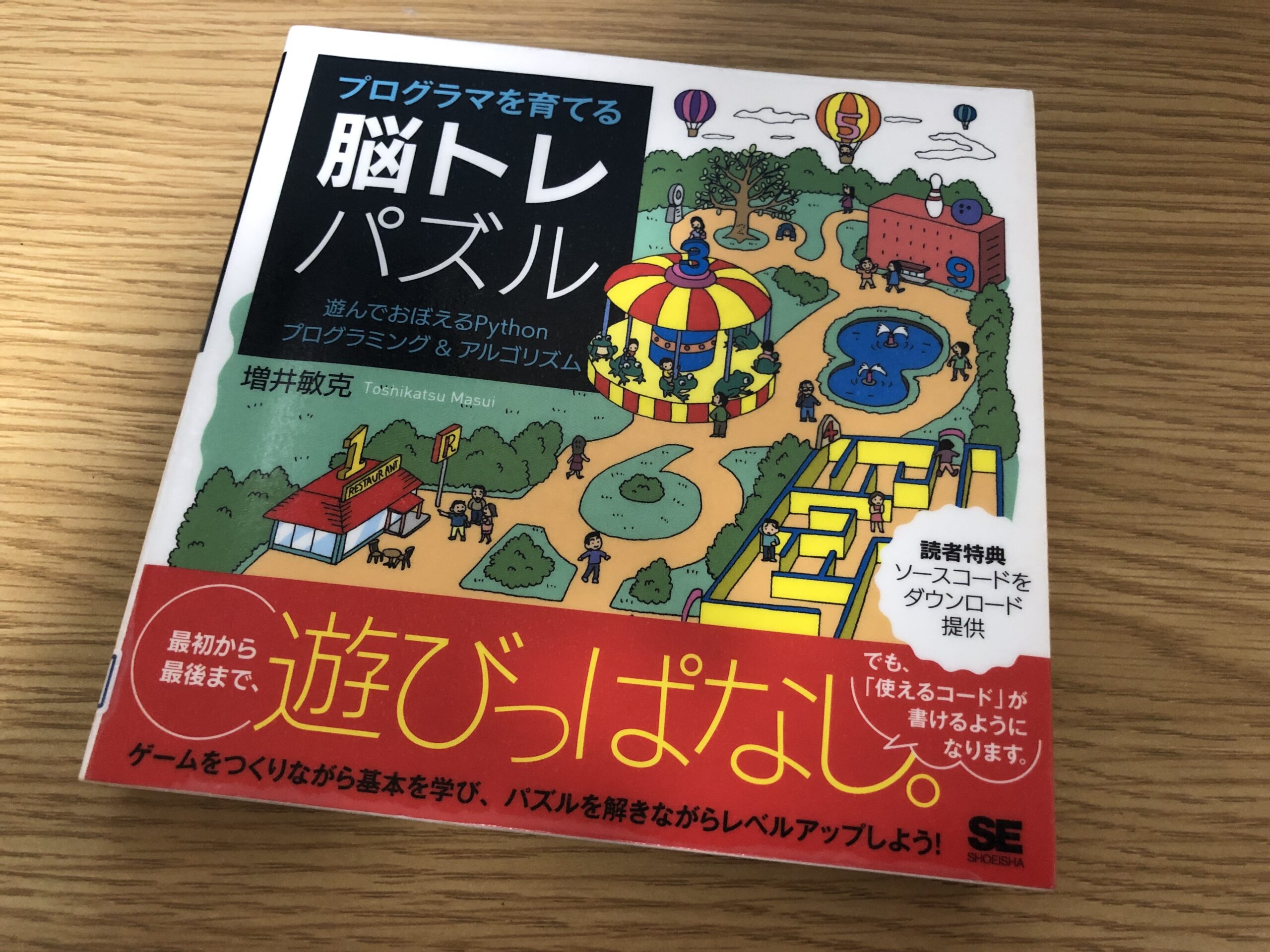 【書評】プログラマを育てる脳トレパズル 遊んでおぼえるPythonプログラミング&アルゴリズム