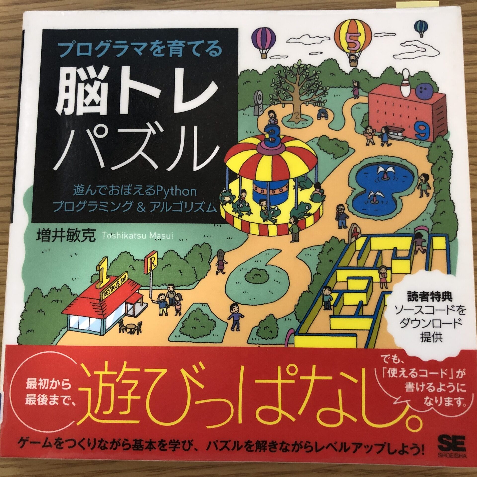 【書評】プログラマを育てる脳トレパズル 遊んでおぼえるPythonプログラミング&アルゴリズム